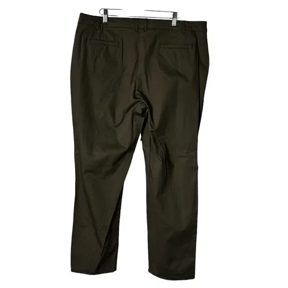 Pendelton Essential Pants Size‎ 18 Green Cotton Straight Leg TH173-82908 NEW - Picture 3 of 12